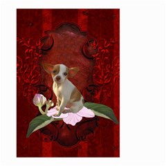 Sweet Little Chihuahua Small Garden Flag (two Sides) by FantasyWorld7