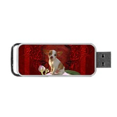 Sweet Little Chihuahua Portable Usb Flash (one Side) by FantasyWorld7