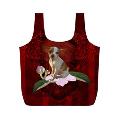 Sweet Little Chihuahua Full Print Recycle Bags (m)  by FantasyWorld7