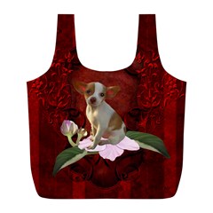 Sweet Little Chihuahua Full Print Recycle Bags (l)  by FantasyWorld7