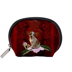 Sweet Little Chihuahua Accessory Pouches (small)  by FantasyWorld7