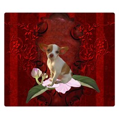 Sweet Little Chihuahua Double Sided Flano Blanket (small)  by FantasyWorld7