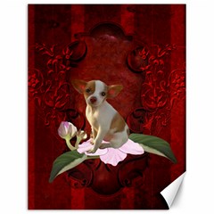 Sweet Little Chihuahua Canvas 12  X 16   by FantasyWorld7