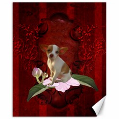 Sweet Little Chihuahua Canvas 16  X 20   by FantasyWorld7