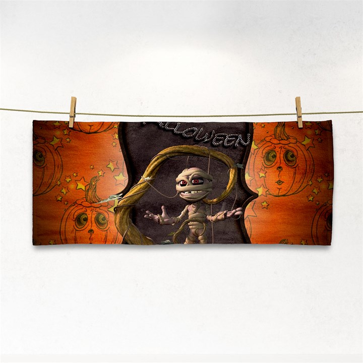 Halloween, Funny Mummy With Pumpkins Cosmetic Storage Cases