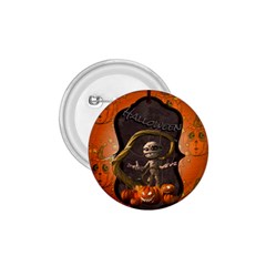 Halloween, Funny Mummy With Pumpkins 1 75  Buttons by FantasyWorld7