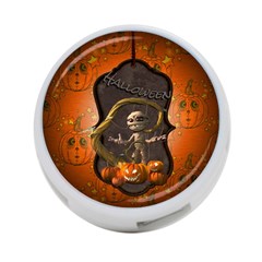 Halloween, Funny Mummy With Pumpkins 4-port Usb Hub (two Sides)  by FantasyWorld7