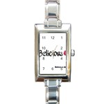 Belicious Logo Rectangle Italian Charm Watch Front