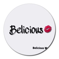 Belicious Logo Round Mousepads by beliciousworld