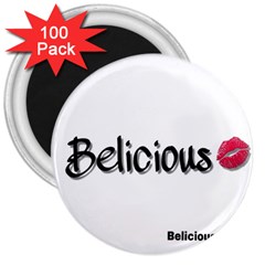 Belicious Logo 3  Magnets (100 Pack)