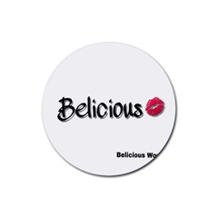 Belicious Logo Rubber Coaster (round)  by beliciousworld