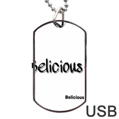 Belicious Logo Dog Tag Usb Flash (one Side) by beliciousworld