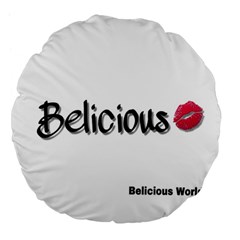 Belicious Logo Large 18  Premium Flano Round Cushions by beliciousworld