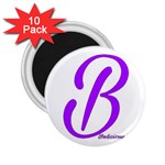 Belicious World  B  purple 2.25  Magnets (10 pack)  Front