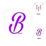 Belicious World  B  purple Playing Cards (Heart)  Front