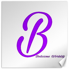 Belicious World  b  Purple Canvas 20  X 20  