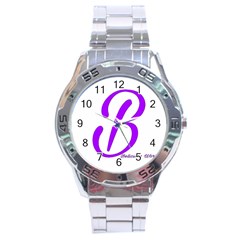 Belicious World  b  Purple Stainless Steel Analogue Watch by beliciousworld