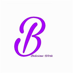 Belicious World  b  Purple Small Garden Flag (two Sides) by beliciousworld