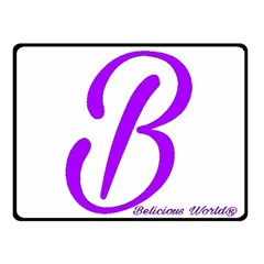 Belicious World  b  Purple Double Sided Fleece Blanket (small)  by beliciousworld