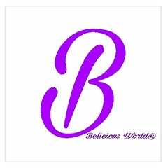 Belicious World  b  Purple Large Satin Scarf (square)