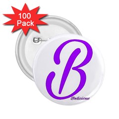 Belicious World  B  blue 2.25  Buttons (100 pack) 