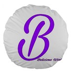 Belicious World  B  blue Large 18  Premium Round Cushions Front