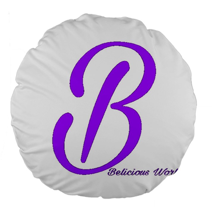 Belicious World  B  blue Large 18  Premium Round Cushions