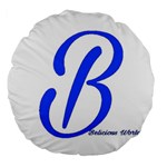 Belicious World  B  blue Large 18  Premium Round Cushions Back