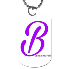 Belicious World  B  coral Dog Tag (One Side)