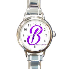 Belicious World  b  Coral Round Italian Charm Watch