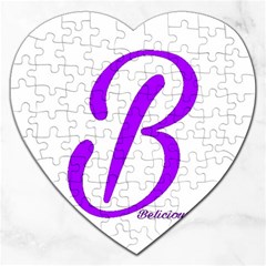 Belicious World  b  Coral Jigsaw Puzzle (heart)