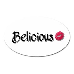 Belicious World Logo Oval Magnet