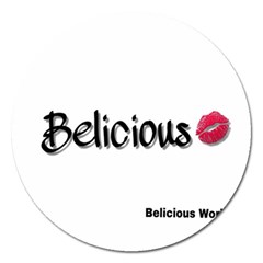 Belicious World Logo Magnet 5  (round) by beliciousworld