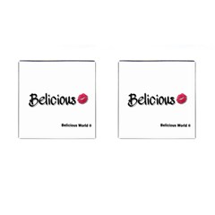 Belicious World Logo Cufflinks (square) by beliciousworld