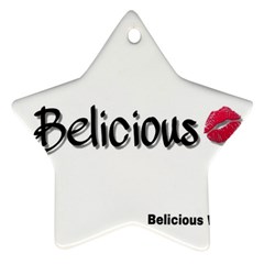 Belicious World Logo Star Ornament (two Sides) by beliciousworld