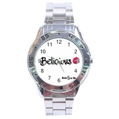 Belicious World Logo Stainless Steel Analogue Watch