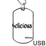 Belicious World Logo Dog Tag USB Flash (One Side) Front