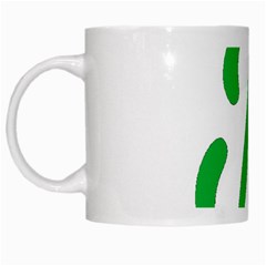 Belicious World  b  In Green White Mugs by beliciousworld