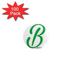 Belicious World  b  In Green 1  Mini Magnets (100 Pack)  by beliciousworld