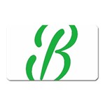 Belicious World  B  in green Magnet (Rectangular) Front