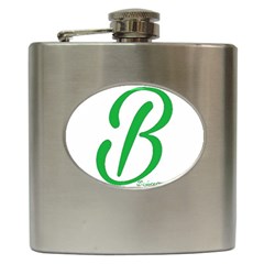 Belicious World  b  In Green Hip Flask (6 Oz) by beliciousworld