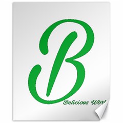 Belicious World  b  In Green Canvas 16  X 20   by beliciousworld