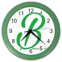 Belicious World  b  In Green Color Wall Clocks by beliciousworld