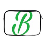 Belicious World  B  in green Apple MacBook Pro 17  Zipper Case Front