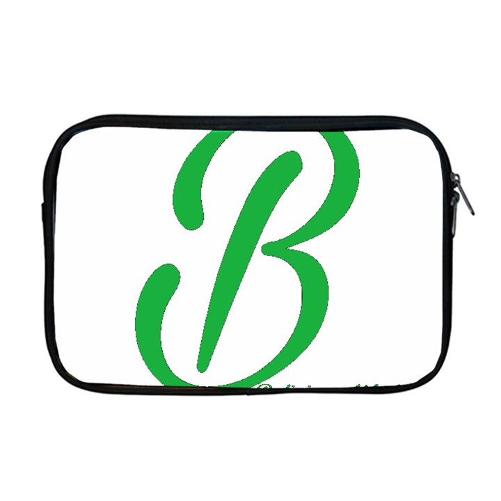 Belicious World  B  in green Apple MacBook Pro 17  Zipper Case