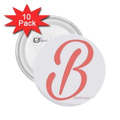 Belicious World  b  In Coral 2 25  Buttons (10 Pack) 