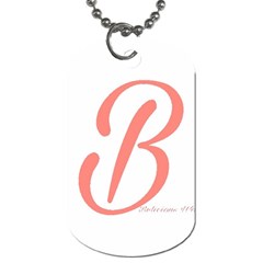 Belicious World  b  In Coral Dog Tag (one Side)