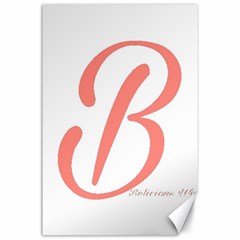 Belicious World  b  In Coral Canvas 24  X 36 