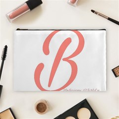 Belicious World  b  In Coral Cosmetic Bag (large)  by beliciousworld