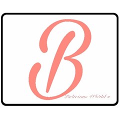 Belicious World  b  In Coral Double Sided Fleece Blanket (medium)  by beliciousworld